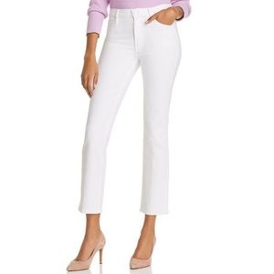 Mother the mid rise dazzler ankle white denim jeans. Size 29.